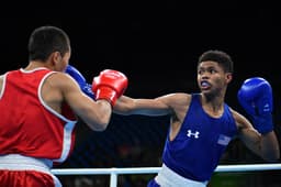 Shakur Stevenson é lutador da seleção americana de boxe na Rio-2016