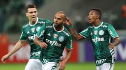 Palmeiras x Fluminense (25.05.2016) - Moisés, Alecsandro e Tche Tche