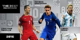 Cristiano Ronaldo, Griezmann e Messi - Melhor do Mundo da Fifa