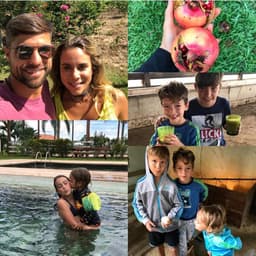 Diego aproveita férias com a família