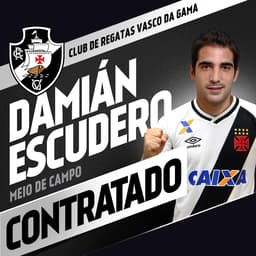 Escudero é o novo e primeiro reforço do Vasco para 2017. Confira a seguir outras fotos dele e de alvos do clube