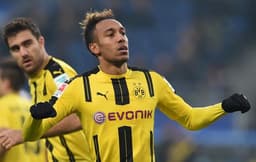 Aubameyang, do Borussia Dortmund, é o artilheiro máximo do Campeonato Alemão com 16 gols