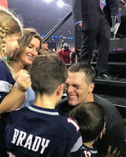 Tom Brady, Gisele Bundchen e os filhos