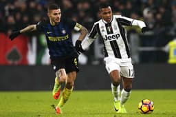 Icardi e Alex Sandro - Juventus x Inter de Milão