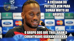 Desistência por Pottker rendeu memes com Corinthians