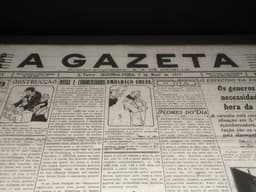 Capa do jornal A Gazeta de 7 de maio de 1917