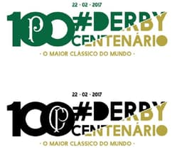 Logotipos que serão utilizados por Palmeiras e Corinthians