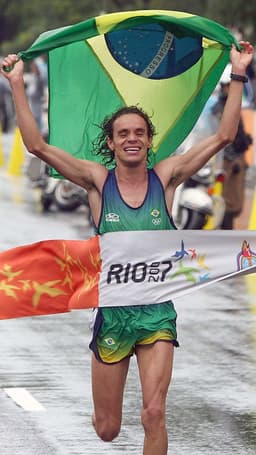 Franck Caldeira, ouro na maratona do PAN do Rio 2007