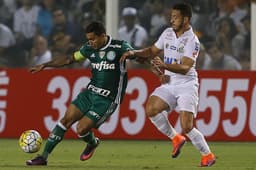 Último confronto: Santos 1 x 0 Palmeiras - 29/10/2016 - Campeonato Brasileiro