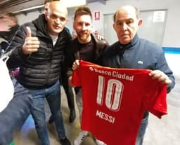 Messi e Ricardo Bochini