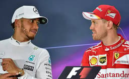 Lewis Hamilton (Mercedes)  e Sebastian Vettel (Ferrari) - GP da Austrália