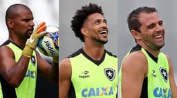 Montagem - Jefferson, Luis Ricardo e Montillo - Botafogo