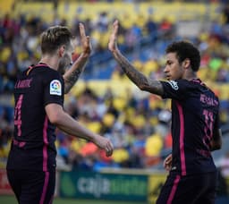 Messi e Neymar - Las Palmas x Barcelona