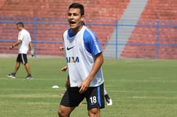 Renan Areias em treino do Corinthians