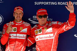 Sebastian Vettel e Kimi Raikkonen (Ferrari) - GP da Hungria
