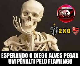 Goleiro foi alvo de piadas após não defender o segundo pênalti pelo Flamengo