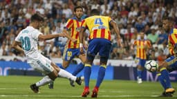Valencia x Real Madrid - Sábado - 13h15 - Para se recuperar no Espanhol, o Real, 4º colocado, tem duelo direto contra o 3º na tabela Valencia<br>