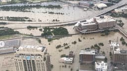 Cidade de Houston, devastada pelo furacão Harvey