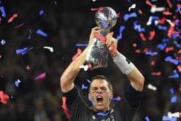 Em 2017 o New England Patriots bateu o Atlanta Falcons e ficou com o título