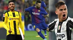 Aubameyang, Messi e Dybala