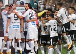 Santos é agora o novo perseguidor do líder Corinthians no Brasileirão. Confira os caminhos das equipes até o final do campeonato