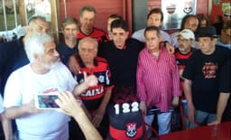 Mauricio Gomes de Mattos no aniversário do Flamengo, na Gávea