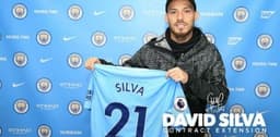 David Silva renova com o Manchester City