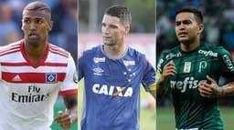 Walace segue no Hamburgo), Cruzeiro disse não a proposta por Thiago Neves e Dudu recusa oferta da China para seguir no Palmeiras. Veja outros casos na galeria