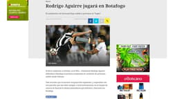 Jornal Ovación crava: Aguirre está certo com o Botafogo