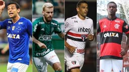 Fred, Lucas Lima, Diego Souza e Marlos Moreno foram alguns dos principais reforços dos grandes times do país em 2018