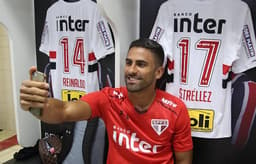 Tréllez saiu contente de sua estreia pelo São Paulo, na última quarta-feira