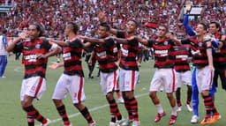 Flamengo e Boavista decidiram a Taça Guanabara de 2011. O Rubro-Negro foi campeão com gol de Ronaldinho Gaúcho