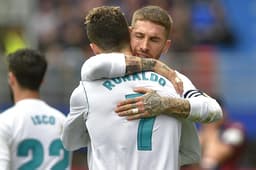 Sergio Ramos e Cristiano Ronaldo - Eibar x Real Madrid