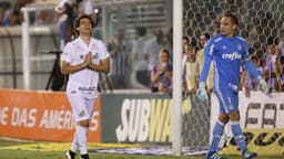 24/04/2016 – Santos 2 (3) x (2) 2 Palmeiras – Campeonato Paulista – Vila Belmiro