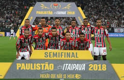O São Paulo escalado por Diego Aguirre na semifinal do Paulista de 2018