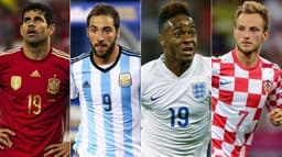 Diego Costa, Higuaín, Sterling e Rakitic são alguns craques que estarão na Copa da Rússia e que têm uma coisa em comum: todos não nasceram no país que defendem no futebol. Confira na galeria a seguir os 'estrangeiros' da Copa