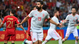 Diego Costa marcou dois gols contra Portugal na primeira rodada da Copa do Mundo; veja fotos do atacante na partida