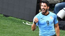 Suárez foi um dos destaques na vitória do Uruguai sobre a Arábia Saudita, por 1 a 0