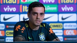 Fagner, em entrevista coletiva pela Seleção Brasileira