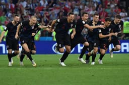 Os croatas comemoraram a vitória nos pênaltis
