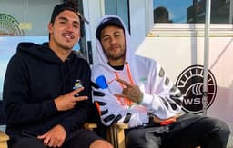 Neymar e Medina em Peniche
