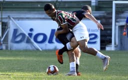 Fluminense e Vasco ficaram no 1 a 1 na tarde deste sábado pela ida da final do Campeonato Carioca Sub-17