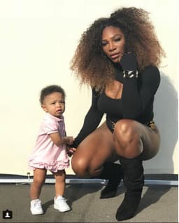 Serena Williams com a filha