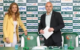 Leila Pereira, proprietária da Crefisa e da FAM, ainda acerta a renovação com o Palmeiras, do presidente Galiotte