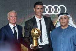 Deschamps e Cristiano Ronaldo - Globe Soccer Awards
