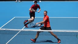 Bruno Soares e Jamie Murray atuando no Australian Open 2019