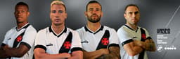 Ribamar, Maxi Lopez, Castan e Bruno Cesar - Uniforme novo (Vasco)