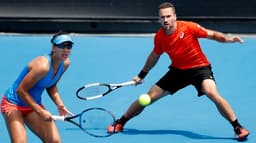 Bruno Soares e Nicole Melichar no Australian Open 2019