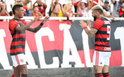 Botafogo x Flamengo - Bruno Henrique e Gabigol