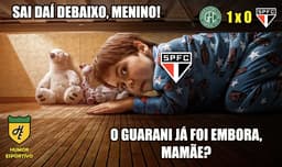 Os melhores memes de São Paulo 0 x 1 Guarani